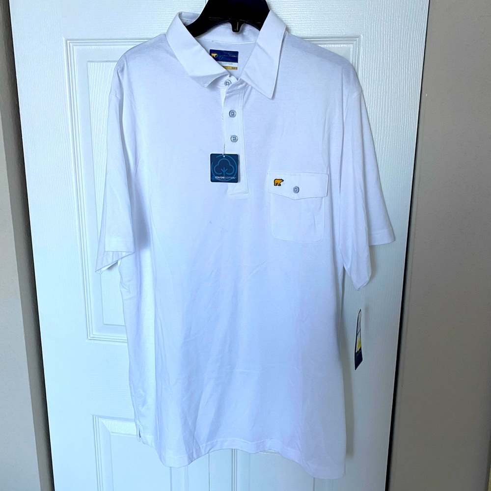 Jack Nicklaus stay dri cotton moisture wicking collared shirt
